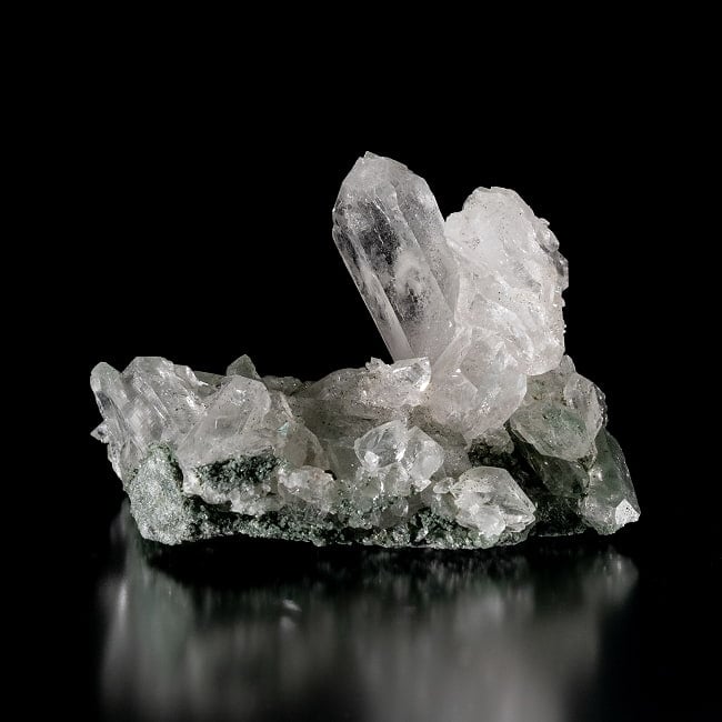 【一点物】 ヒマラヤ水晶原石 【499g】透明・クラスター・クローライト・ガーデン・ダブルポイント・セルフヒールド・バーコード 4 - 別角度からの写真です