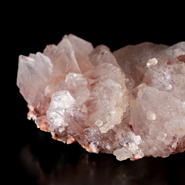 【一点物】 レッドアポフィライト原石 【18g】稀少石インド産・クラスター 4 - 拡大写真です。