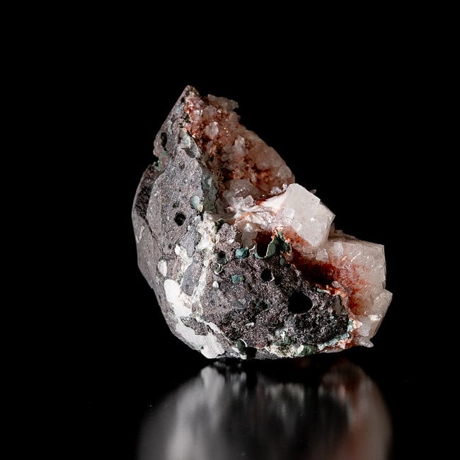 【一点物】 レッドアポフィライト原石 【196g】稀少石インド産・クラスター 3 - 別角度からの写真です