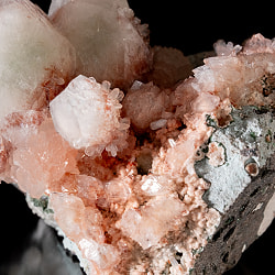 【一点物】 レッドアポフィライト原石 【196g】稀少石インド産・クラスター - サブ4