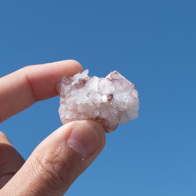 【一点物】 レッドアポフィライト原石 【20.5g】稀少石インド産・クラスターの写真クリスタル,ヒマラヤ産,原石,天然石,一点物,水晶,浄化,パワーストーン,クラスター,クォーツ