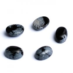 〔1個〕スノーフレーク オブシディアン[5 x 7mm round](NP-CRYS-80)