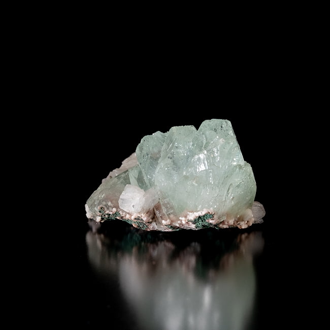 【一点物】グリーンアポフィライト原石 【59g】稀少石 2 - 別角度からの写真です