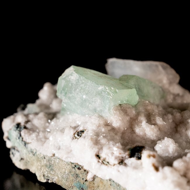 【一点物】グリーンアポフィライト原石 【48g】稀少石 4 - 拡大写真です。