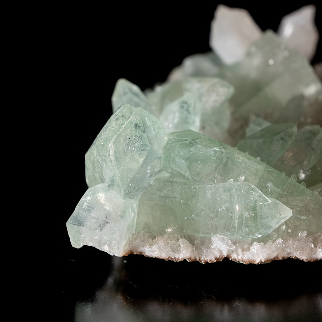 【一点物】グリーンアポフィライト原石 【35g】稀少石 5 - 拡大写真です。