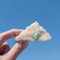 【一点物】グリーンアポフィライト原石 【51g】稀少石