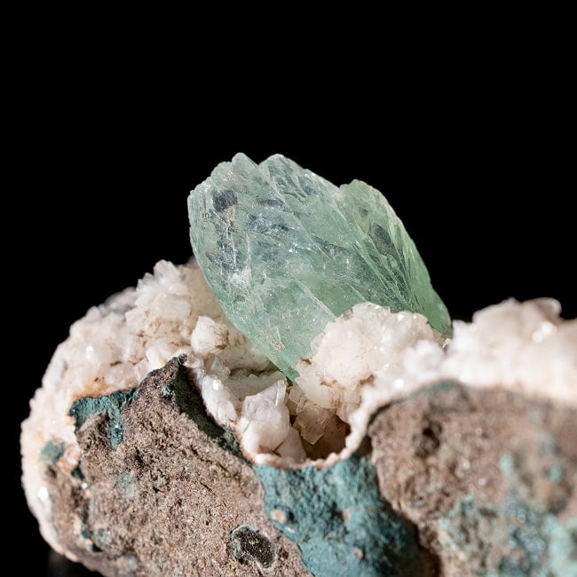 【一点物】グリーンアポフィライト原石 【49.5g】稀少石 5 - 拡大写真です。