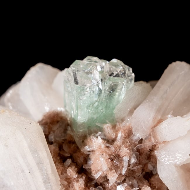 【一点物】グリーンアポフィライト原石 【102g】稀少石 4 - 拡大写真です。