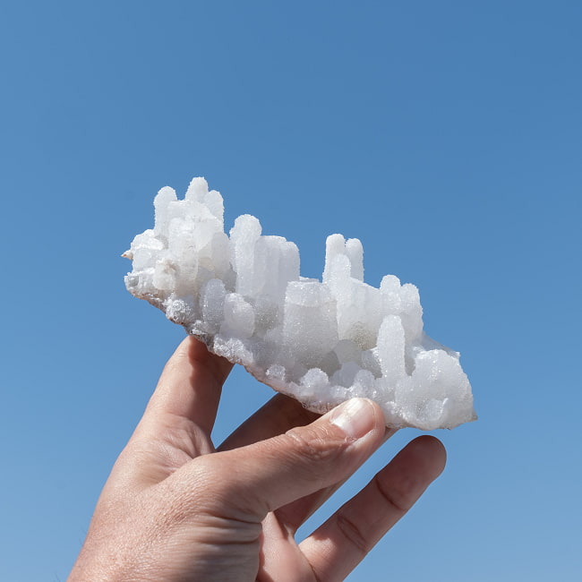 【一点物】ドゥルージークォーツ原石 【280.5g】稀少石 7 - 太陽光にかざすと美しさが際立ちます