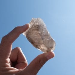 【一点物】スリランカ産エレスチャルスモーキークォーツ 【97.5g】稀少石