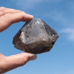 【一点物】スリランカ産エレスチャルスモーキークォーツ 【256.5g】稀少石の画像
