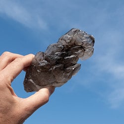 【一点物】スリランカ産エレスチャルスモーキークォーツ 【385g】稀少石 - メイン