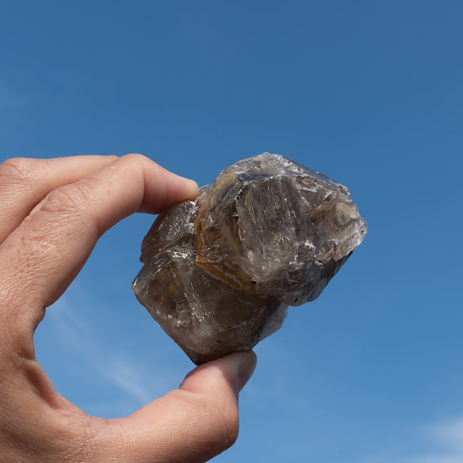 【一点物】スリランカ産エレスチャルスモーキークォーツ 【232.5g】稀少石の写真エレスチャルスモーキークォーツ,原石,天然石,スリランカ産,希少石,水晶,ポイント,一点物,浄化,パワーストーン