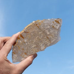 【一点物】スリランカ産エレスチャルスモーキークォーツ 【478.5g】稀少石 - メイン