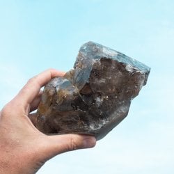 【一点物】スリランカ産ウォーターインスモーキーエレスチャルクォーツ 【1478g】稀少石