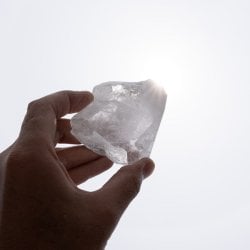 【一点物】 ヒマラヤ水晶原石 【268.5g】透明・バーコードの画像