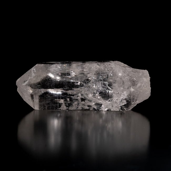 【一点物】 ヒマラヤ水晶原石 【502.5g】透明・クラック・レインボー・バーコード・セルフヒールド 4 - 別角度からの写真です
