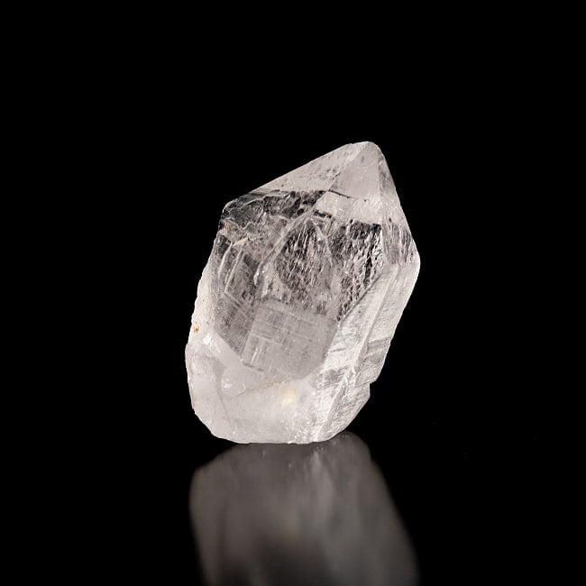 【一点物】 ヒマラヤ水晶原石 【117.5g】透明・バーコード・ポイント 3 - 別角度からの写真です