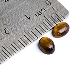 〔1個〕タイガーアイ[5 x 7mm round] - サブ2