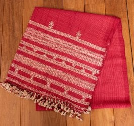 ブジョーディ村の手織りショール(NP-STOL-100)
