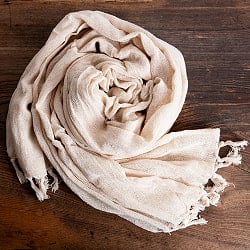 ネパールコットンとヘンプのナチュラルショール - サブ2