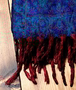 〔各色あり〕インドの伝統更紗柄　ふんわり大判ストール・ショール〔210cm×95cm〕 - サブ2