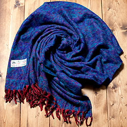 〔各色あり〕インドの伝統更紗柄　ふんわり大判ストール・ショール〔210cm×95cm〕 - サブ3