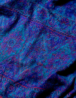 〔各色あり〕インドの伝統更紗柄　ふんわり大判ストール・ショール〔210cm×95cm〕 - サブ4