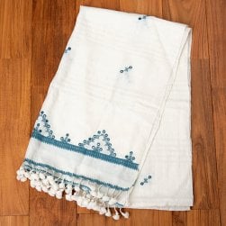 ブジョーディ村の手織りショール(NP-STOL-70)