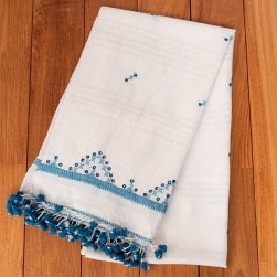 ブジョーディ村の手織りショール(NP-STOL-84)