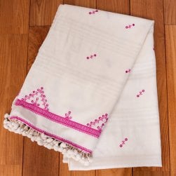 ブジョーディ村の手織りショール(NP-STOL-85)