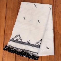 ブジョーディ村の手織りショール(NP-STOL-87)