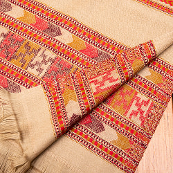 【約240cm×92cm】インドの伝統柄　大判ストール - サブ4