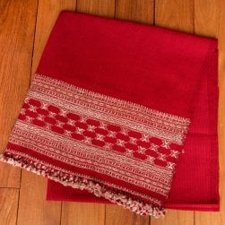 【1点もの】ブジョーディ村の手織りショール(NP-STOL-96)