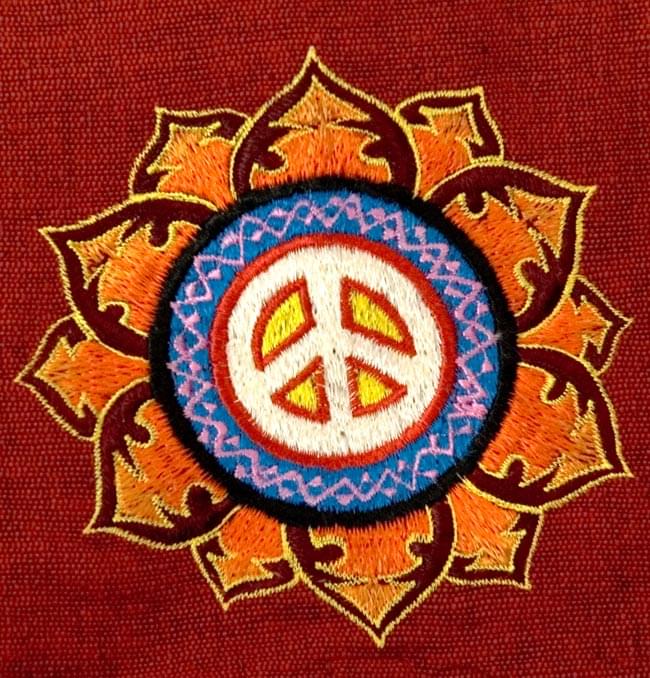 メッセンジャーバッグ−ピースマーク−赤 の通販 - TIRAKITA.COM