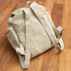 【3色展開】ヘンプ素材の大きなバックパック - サブ5