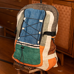 ワイルドヘンプのカラフルバックパック - グレーライン - サブ2