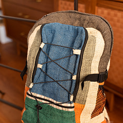 ワイルドヘンプのカラフルバックパック - グレーライン - サブ3