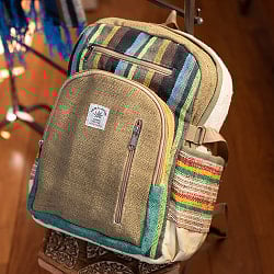 ネパールで手作り　ヒマラヤンヘンプのバックパック - サブ2