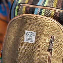 ネパールで手作り　ヒマラヤンヘンプのバックパック - サブ3