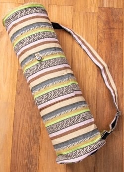 【大サイズ】ネパール織り布のヨガマットバッグの商品写真