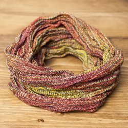 何通りも楽しめる！魔法のターバン　【黄緑×オレンジ】の商品写真