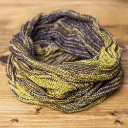 何通りも楽しめる！魔法のターバン　【黄×ブラウン】の商品写真