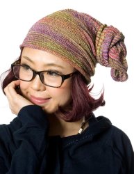 何通りも楽しめる！魔法のターバン 【ピンク×黄】の商品写真