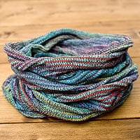 何通りも楽しめる!魔法のターバン 【パープル×ブルー×赤】の商品写真