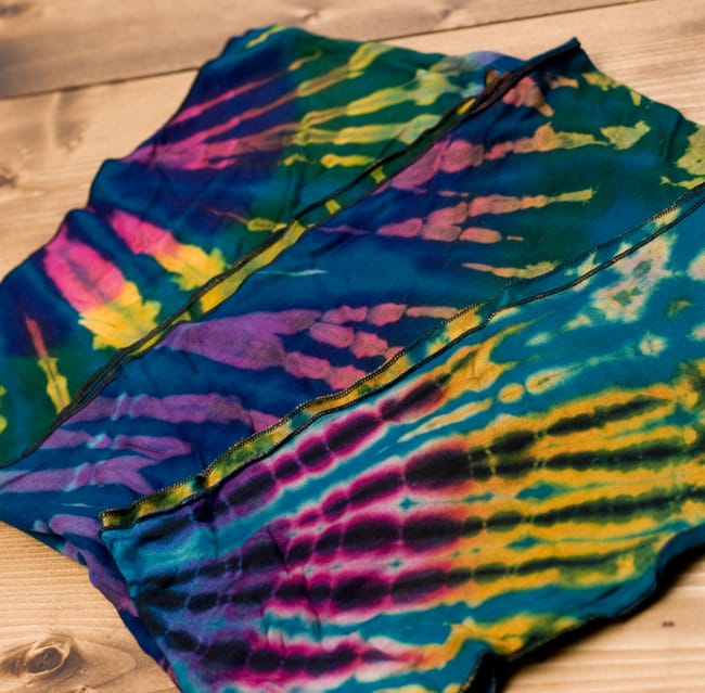 タイダイロングヘアバンド 【ブルーグリーン系アソート】 4 - アソートの内容例です。このような中からお届けします。