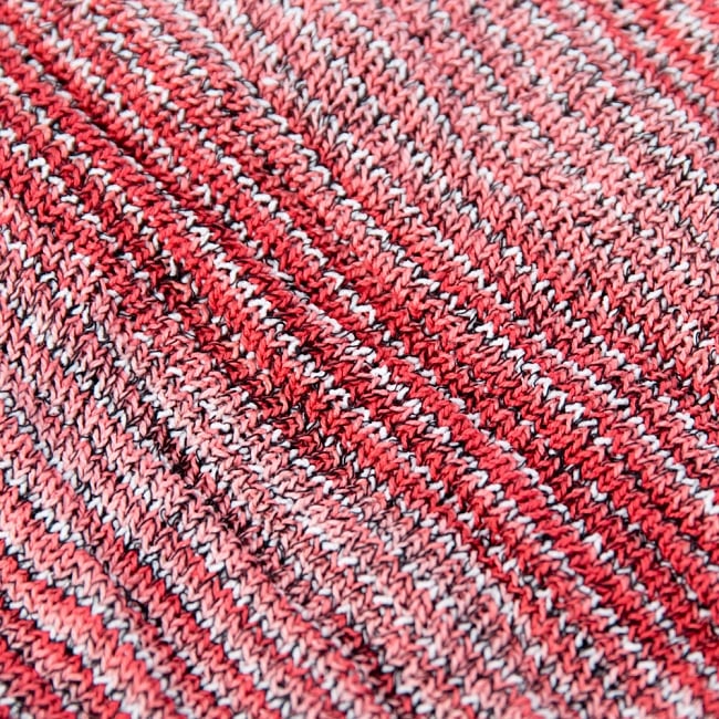 何通りも楽しめる!魔法のターバン - 赤×ピンク 3 - アップにしてみました。ニットなので伸縮性もあり、使いやすいです。