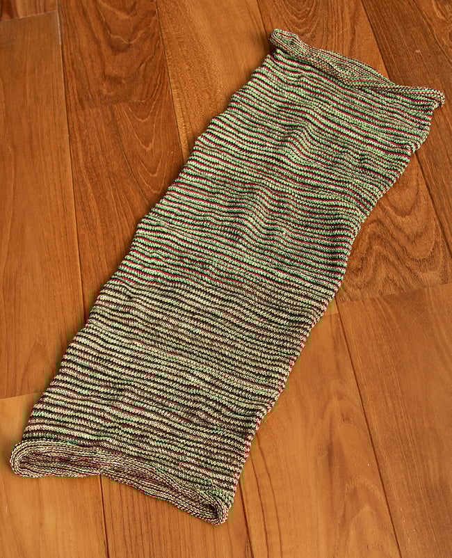 何通りも楽しめる!魔法のターバン - ラスタの商品写真 2枚目 広げるとこのような形をしています。お好みに合わせてお使いください。