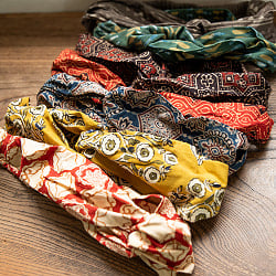 木版染が美しい コットンクロスターバン - サブ2