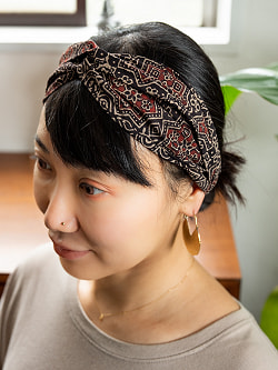 木版染が美しい コットンクロスターバン - サブ3